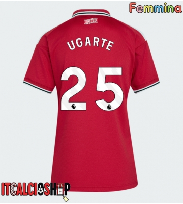 Manchester United Manuel Ugarte #25 Prima Maglia Femmina 2026-27 Manica Corta